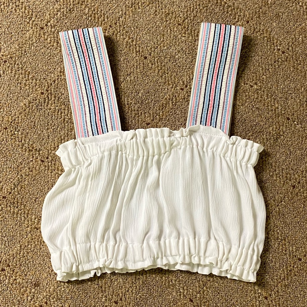 Custom Crop top with Thick Elastic Straps